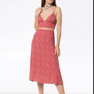 Reformation Catania Two Piece Red 0